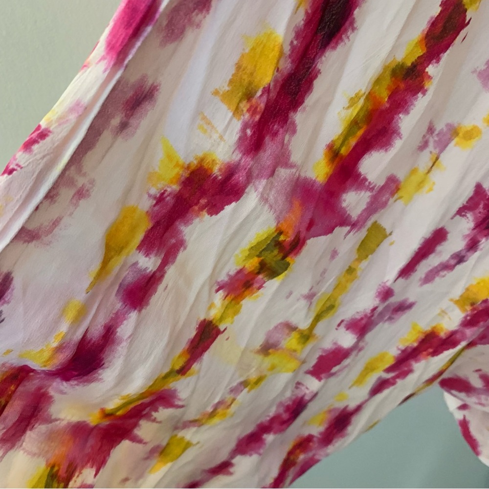 Anthropologie Tye Dye Combo Colorful Kimono Wrap - Picture 5 of 11